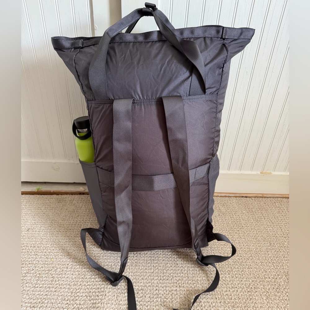 Lululemon Gray Roll-Top Backpack - Lightweight Pa… - image 2